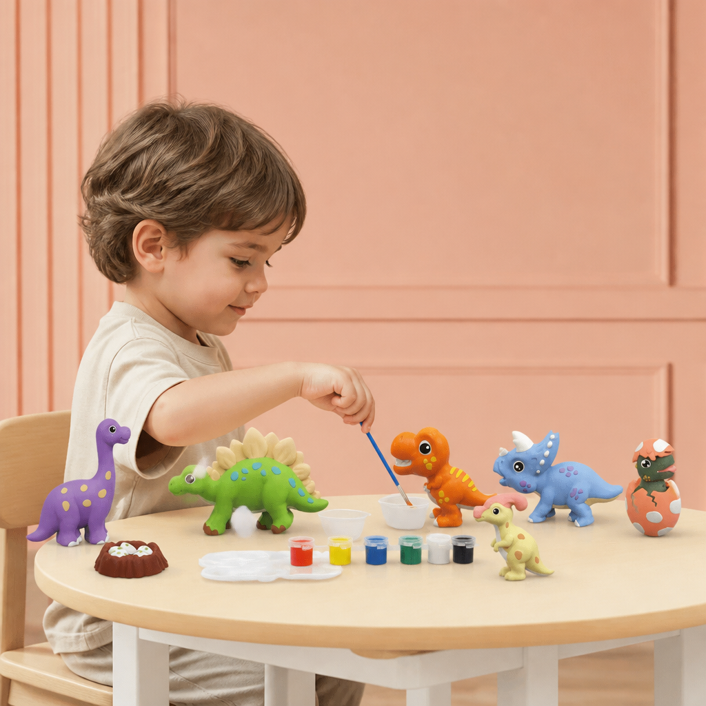 Kit de peinture DIY en plâtre d’animaux – Moule, peinture et création pour enfants