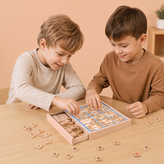 Plateau de Sudoku en Bois – Jeu Éducatif de Logique et de Mathématiques