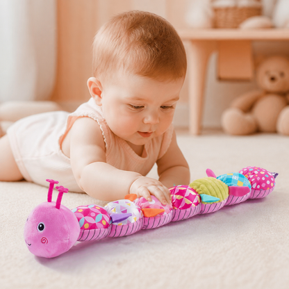 Hochet Sensoriel en Peluche et Chenille Musicale