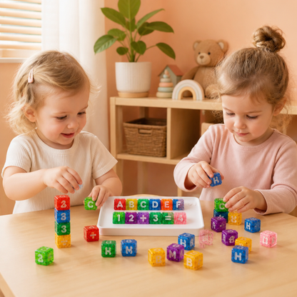 Set éducatif magnétique de 40 pièces avec lettres et chiffres – Jouet Montessori STEM pour enfants