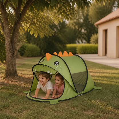 Tente de Jeu Dinosaure Pliable pour Enfants – Parfaite pour les Journées Chaudes et les Moments de Jeu Confortables