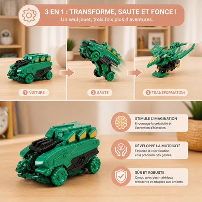 Voiture de course transformable et sauteuse