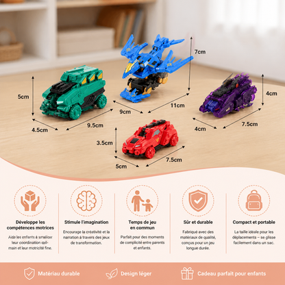 Voiture de course transformable et sauteuse