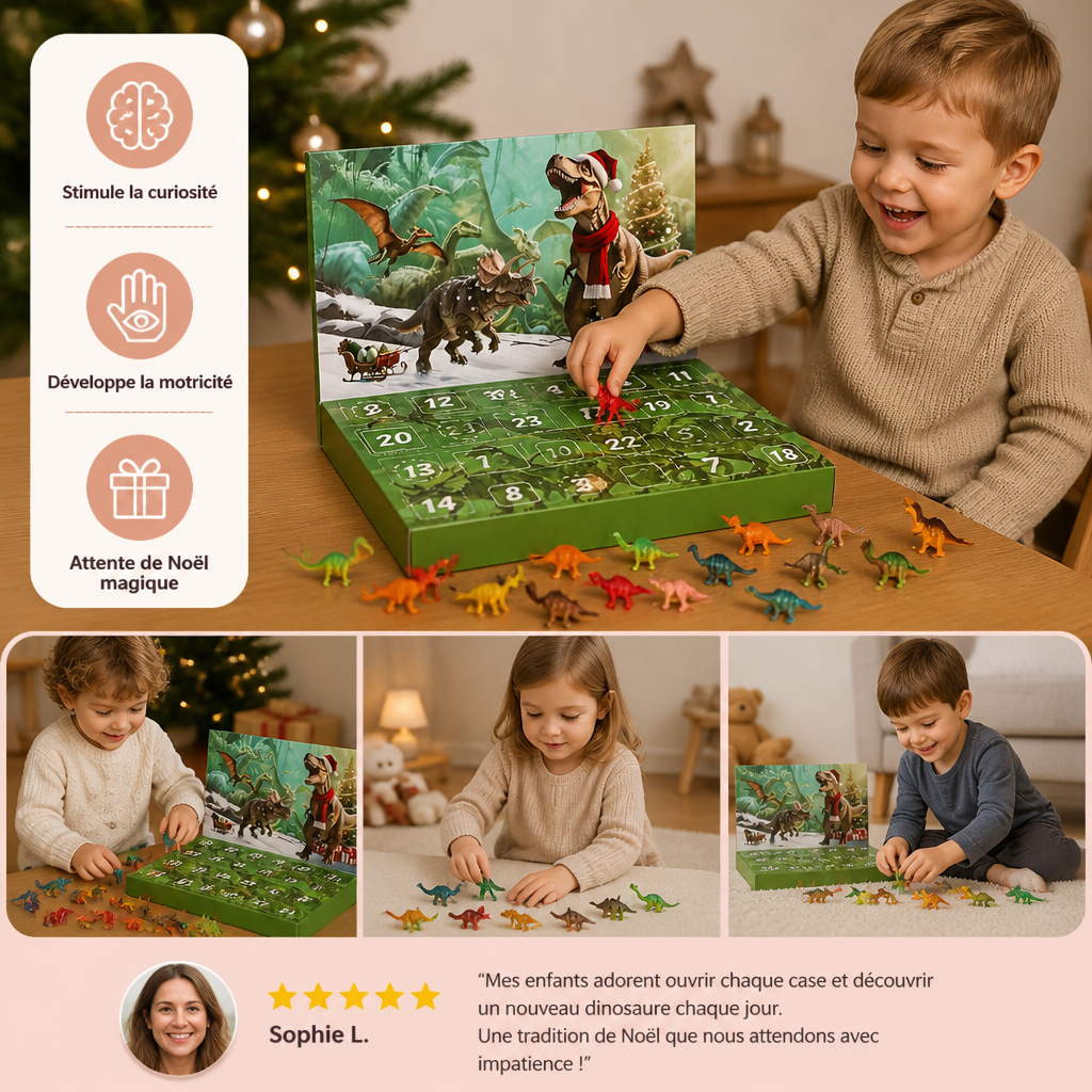 Calendrier de l’Avent Dinosaure de 24 Jours