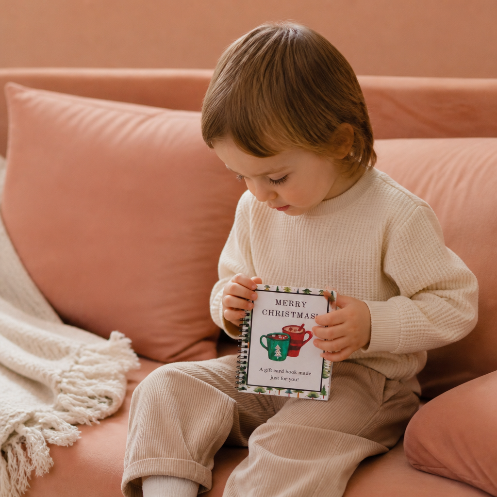 Livre de Cartes-Cadeaux de Noël à Faire Soi-Même – Organiseur de Cadeaux de Noël à Reliure Spirale