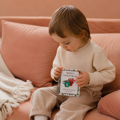 Livre de Cartes-Cadeaux de Noël à Faire Soi-Même – Organiseur de Cadeaux de Noël à Reliure Spirale