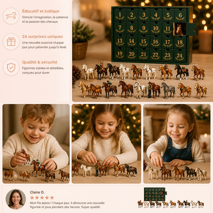 Calendrier de l’Avent pour les Amoureux des Chevaux – 24 Jours de Surprises de Noël