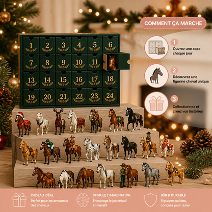 Calendrier de l’Avent pour les Amoureux des Chevaux – 24 Jours de Surprises de Noël