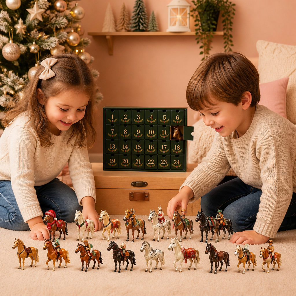 Calendrier de l’Avent pour les Amoureux des Chevaux – 24 Jours de Surprises de Noël