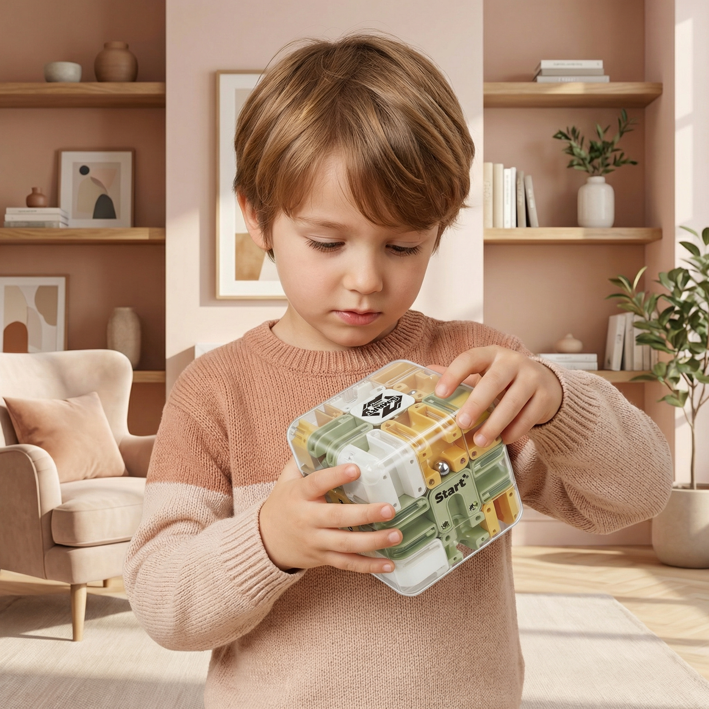 3D labyrinthe puzzle cube