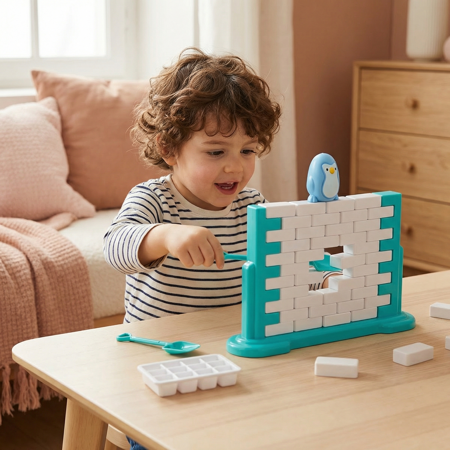 Jeu familial d’équilibre mur de glace pingouin
