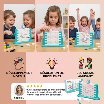 Jeu familial d’équilibre mur de glace pingouin