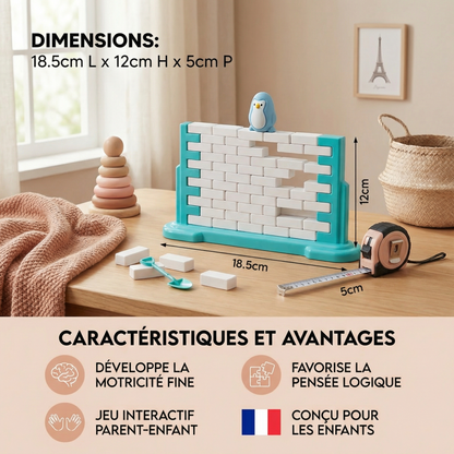 Jeu familial d’équilibre mur de glace pingouin
