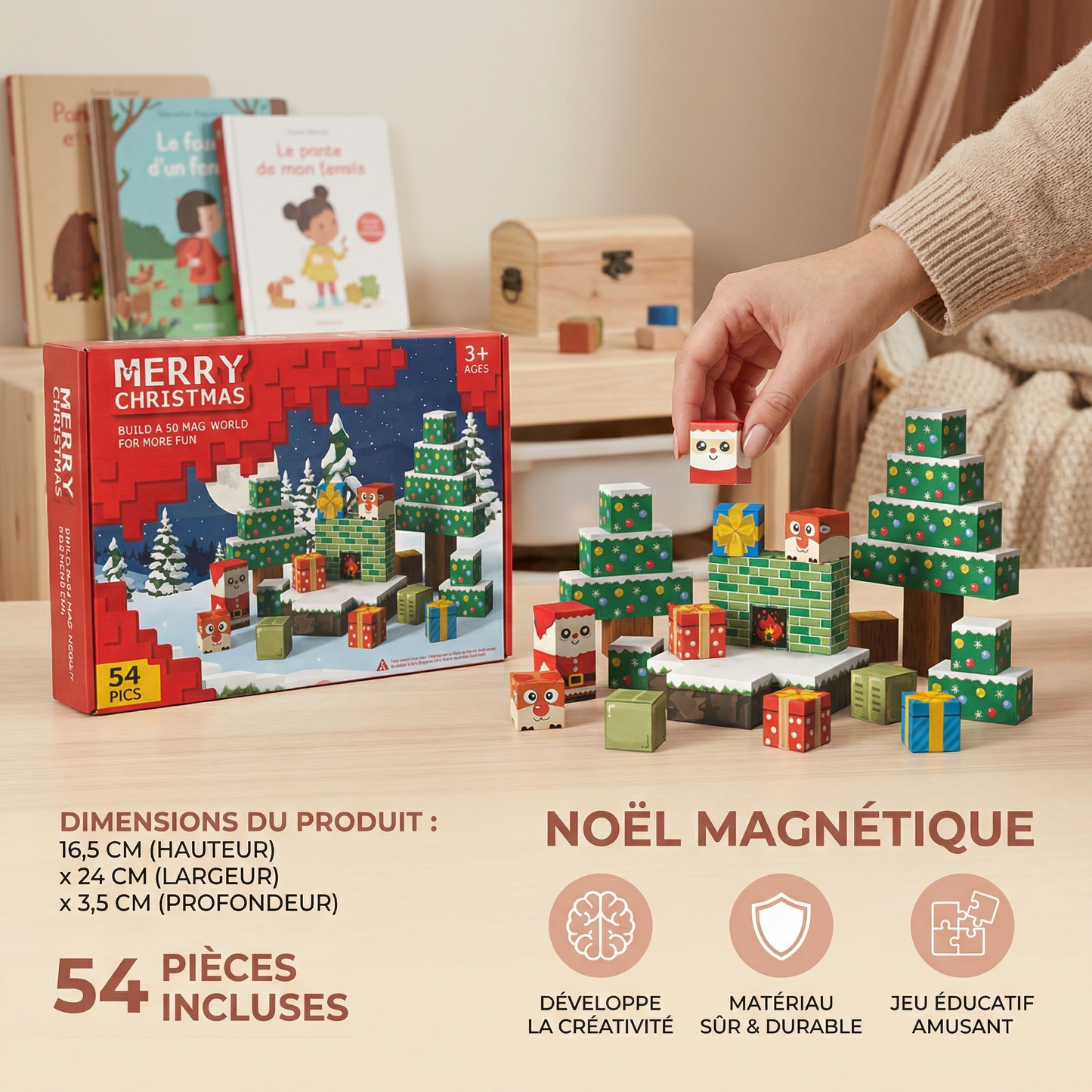 Blocs magnétiques de Noël