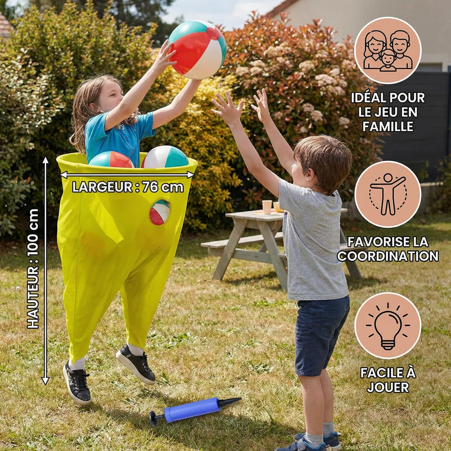 Pantalon de Clown Jeu de Catch Ball en Famille
