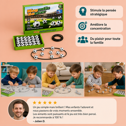 Jeu de stratégie de football magnétique – Un défi familial interactif pour enfants et adultes