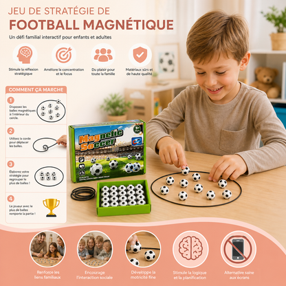 Jeu de stratégie de football magnétique – Un défi familial interactif pour enfants et adultes