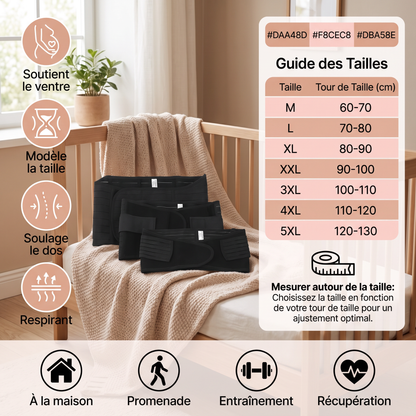 Ceinture Abdominale 3-en-1 & Ceinture de Récupération Post-partum