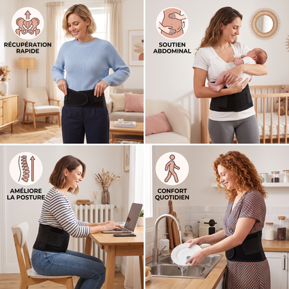 Ceinture Abdominale 3-en-1 & Ceinture de Récupération Post-partum