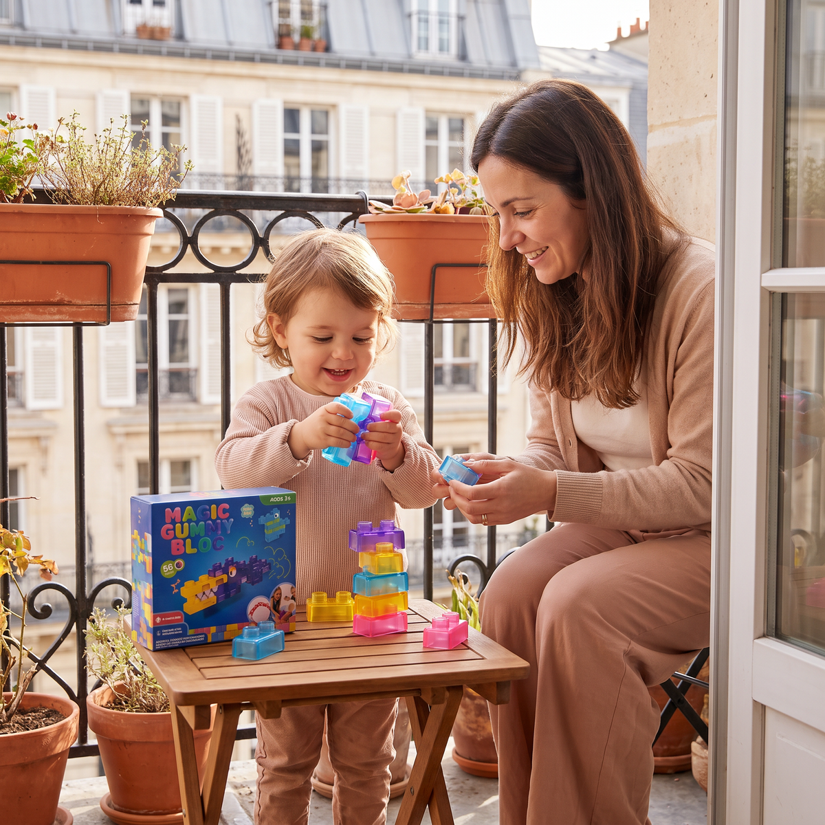 Blocs de Construction Squishy Gélatineux, Sûrs et Souples pour Enfants