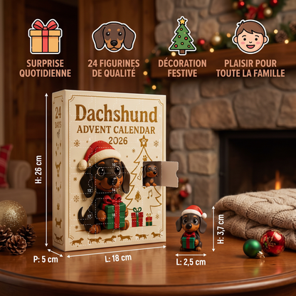 Calendrier de l’Avent Teckel de 24 Jours avec Figurines Surprise
