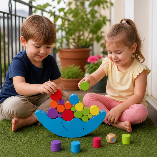 Jouet à empiler coloré – jouet éducatif pour enfants avec couleurs et formes