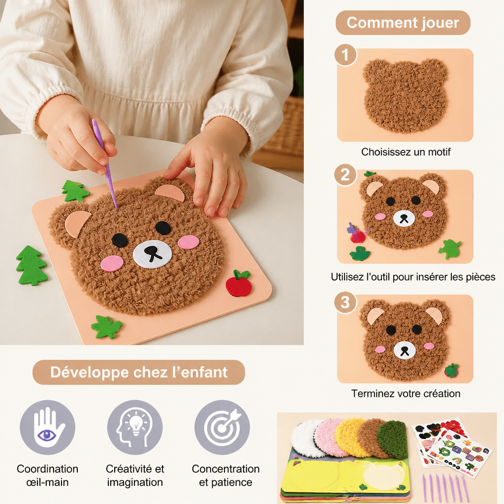 Kit créatif de loisirs manuels pour enfants