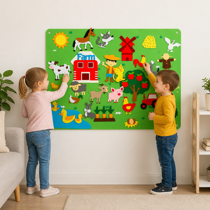 Univers d’histoires – Tableau éducatif en feutrine