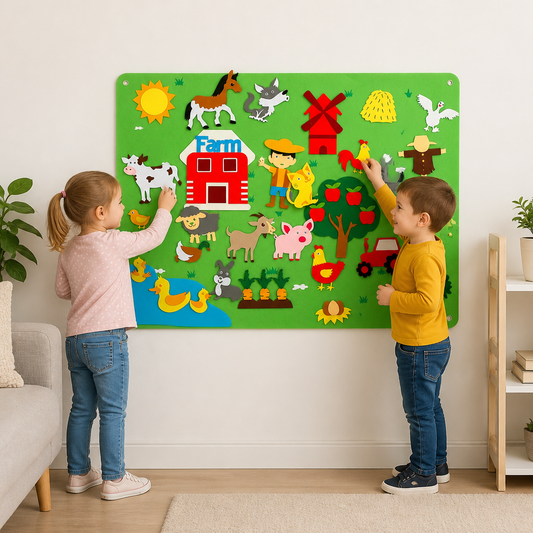 Univers d’histoires – Tableau éducatif en feutrine