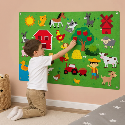 Univers d’histoires – Tableau éducatif en feutrine