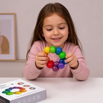 Set de construction 3D avec boules colorées – jouet éducatif créatif pour enfants développant la motricité fine