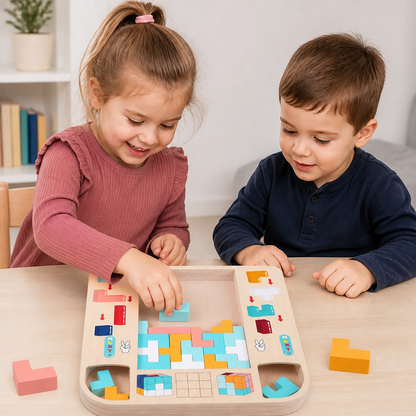 Mets ton cerveau à l’épreuve - Jeu de blocs Tetris
