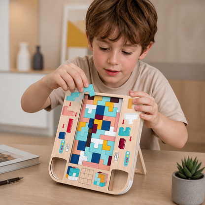 Mets ton cerveau à l’épreuve - Jeu de blocs Tetris