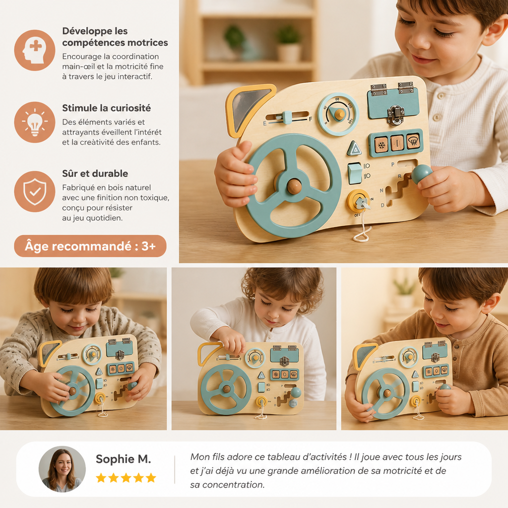 Volant Explorateur – Commande Montessori