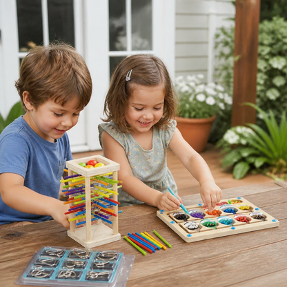 Set de 3 Puzzles Montessori pour le Jeu et le Développement des Enfants