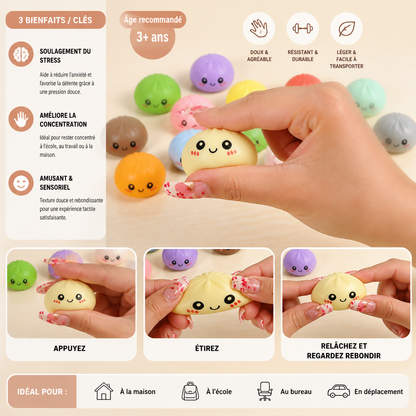 Calendrier de l’Avent de petits raviolis à presser avec surprises mystères à manipuler
