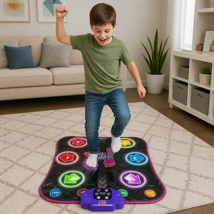 Tapis de danse Bluetooth lumineux pour enfants avec 5 modes de jeu
