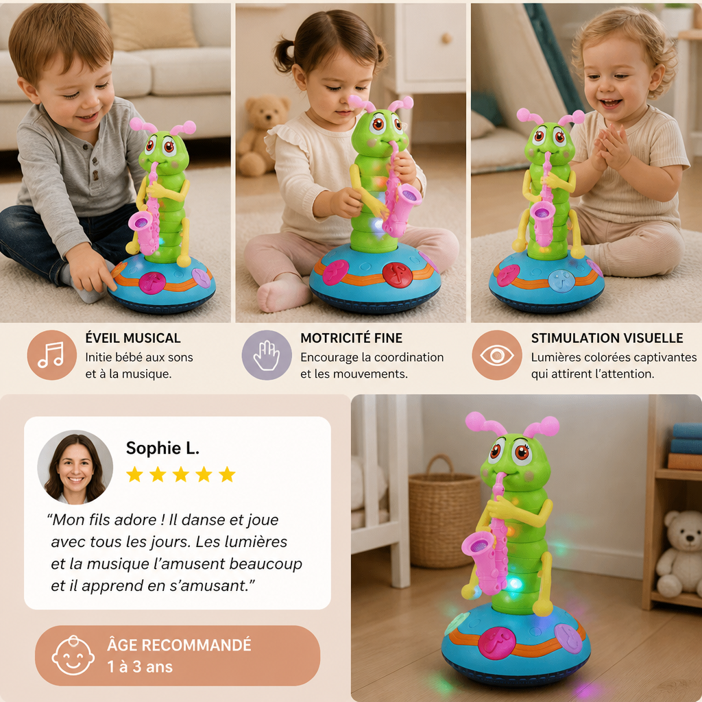 Chenille Saxophoniste Dansante