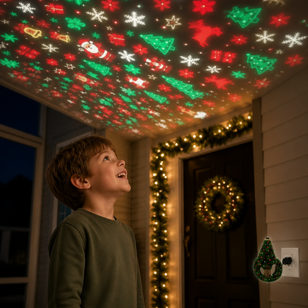 Lampe Projecteur Sapin de Noël