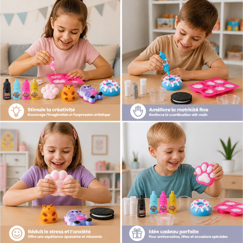 Kit de Fabrication de Squishies pour Enfants