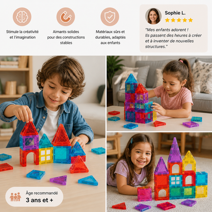 Kit de voyage sécurisé de mini plaques magnétiques avec boîte de rangement compacte