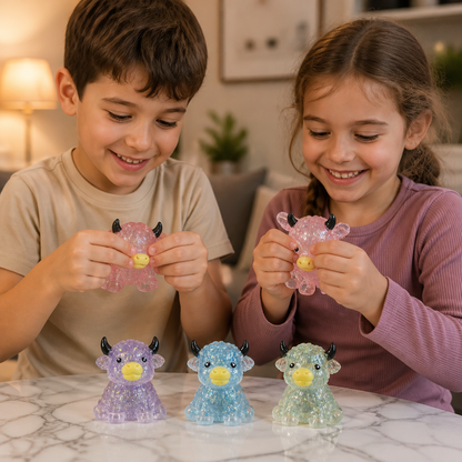 Mini Squishy Vache Highland – Jouet Antistress