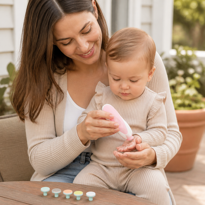 Lime à ongles électrique pour bébé – Kit de soin des ongles 6 en 1