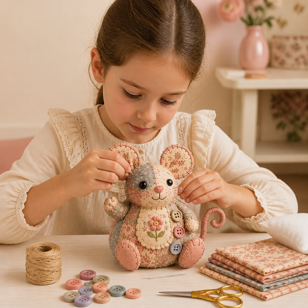 Kit de Couture DIY Animaux – Set de Loisirs Créatifs pour Ornements en Tissu Faits Main