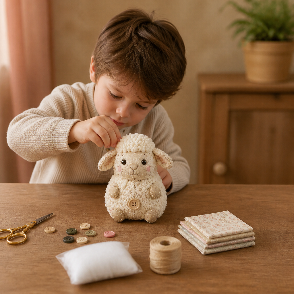 Kit de Couture DIY Animaux – Set de Loisirs Créatifs pour Ornements en Tissu Faits Main