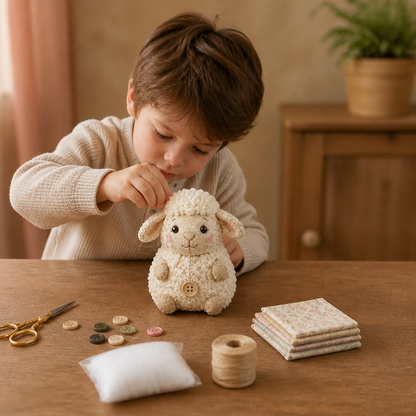 Kit de Couture DIY Animaux – Set de Loisirs Créatifs pour Ornements en Tissu Faits Main