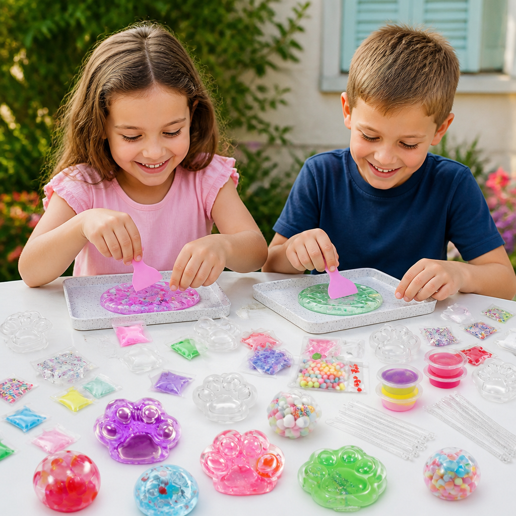 Kit DIY de Création de Balles Anti-Stress pour Enfants – Créez Vos Propres Balles Sensorielles Squishy