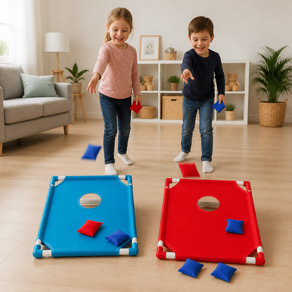 Jeu de lancer de sacs bicolore pour enfants – intérieur et extérieur