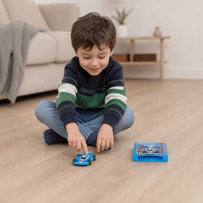 Jouet lanceur de voiture de course de poche