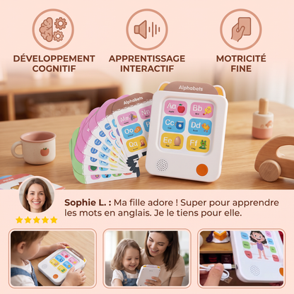 Lecteur Interactif de Cartes Éducatives en Anglais pour Enfants – Jouet Éducatif